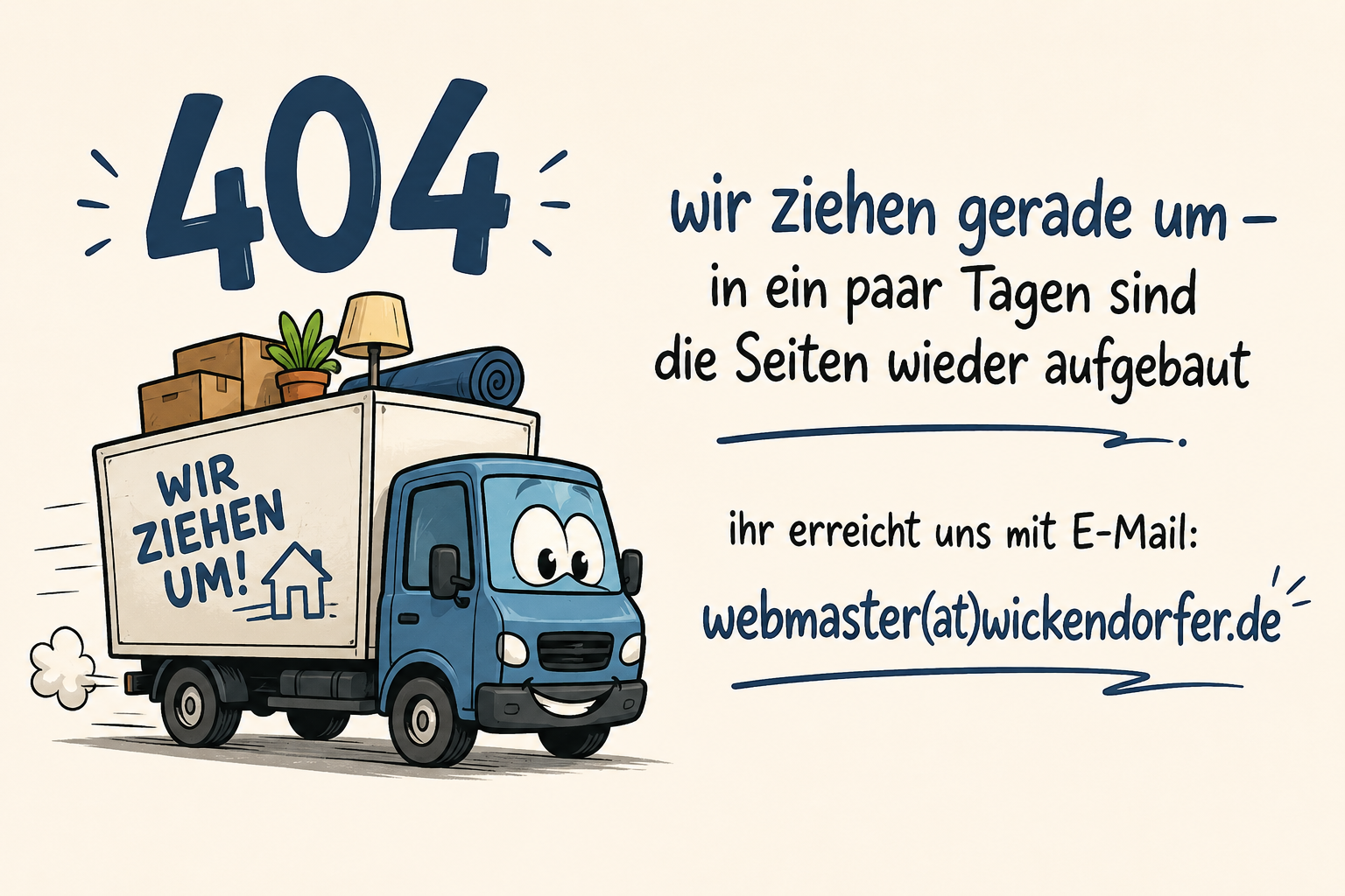 wir ziehen um
